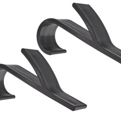 Vešiaky na uteráky na zavesenie na radiátor, plast, sada 2 ks, čierne GEKO Vešiaky na uteráky na zavesenie na radiátor, plast, sada 2 ks, čierne GEKO