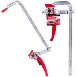 Rýchloupínacia račňová svorka, typ F, 250 x 80 mm, kovaná GEKO