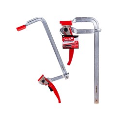 Rýchloupínacia račňová svorka, typ F, 250 x 100 mm, kovaná GEKO Rýchloupínacia račňová svorka, typ F, 250 x 100 mm, kovaná GEKO