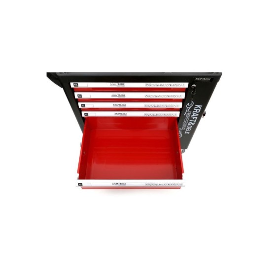 Pojízdný dílenský vozík se sadou nářadí 263ks, 6 polic KRAFT&DELE