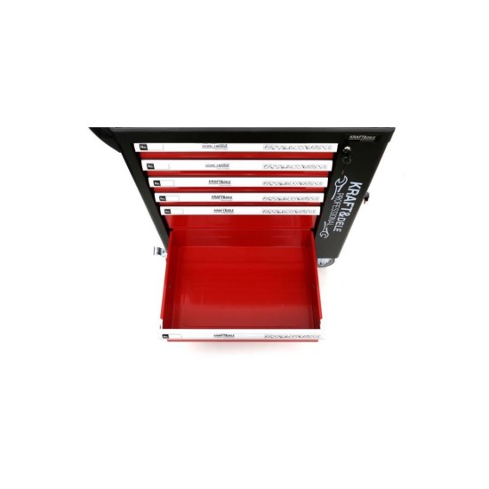 Pojízdný dílenský vozík se sadou nářadí 263ks, 6 polic KRAFT&DELE