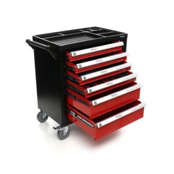 Pojízdný dílenský vozík se sadou nářadí 263ks, 6 polic KRAFT&DELE
