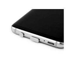 Ochranné krytky 2 ks pre porty USB-C a AUX, strieborné Ochranné krytky 2 ks pre porty USB-C a AUX, strieborné