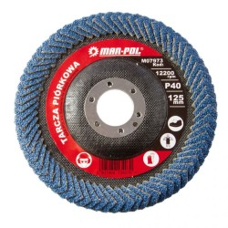 Brúsny kotúč, obojstranný, lamela, 125 mm, zirkón, P40 MAR-POL Brúsny kotúč, obojstranný, lamela, 125 mm, zirkón, P40 MAR-POL