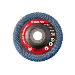 Brúsny kotúč, obojstranný, lamela, 125 mm, zirkón, P40 MAR-POL Brúsny kotúč, obojstranný, lamela, 125 mm, zirkón, P40 MAR-POL