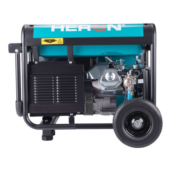 Plynový a benzínový generátor (LPG/NG), 17HP/8,2kW, elektrický štartér, pripravený na ATS, podvozok HERON