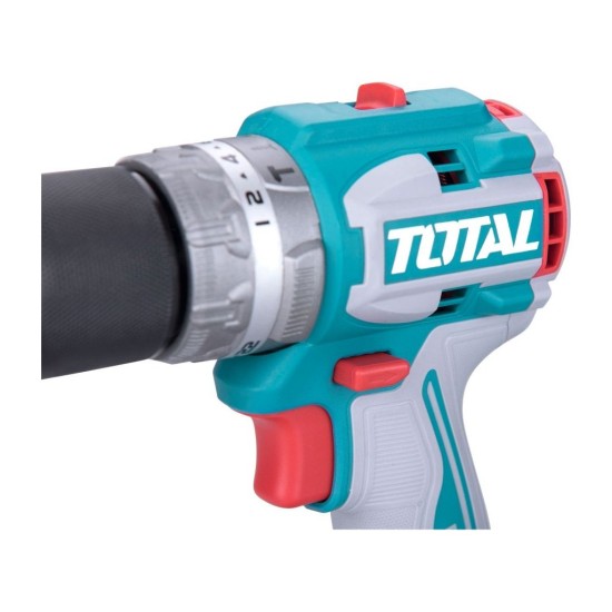 Aku vrtací šroubovák s příklepem, brushless, 20V Li-ion (2x), industrial TOTAL Aku vrtací šroubovák s příklepem, brushless, 20V Li-ion (2x), industrial TOTAL