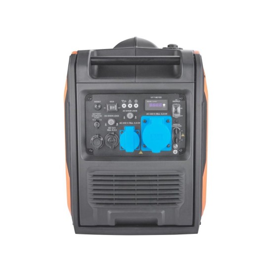Digitálny invertorový generátor, 5,5 kW, elektrický štart, pripravený na ATS, podvozok - HERON