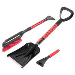 Súprava do auta na ľad a sneh, lopata s teleskopickou rukoväťou, škrabka, kefa - STREND PRO