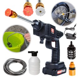 Akumulátorový tlakový čistič, Li-ion batéria 21 V, 2.0 Ah, 30 bar - MAR-POL