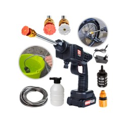 Akumulátorový tlakový čistič, Li-ion batéria 21 V, 2.0 Ah, 30 bar - MAR-POL