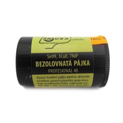 Spájkovací cín Sn99,3 - Cu0, 7 - NiP - 40 g - NUBA Spájkovací cín Sn99,3 - Cu0, 7 - NiP - 40 g - NUBA