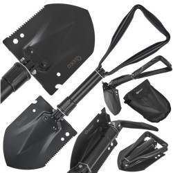 Skladacia taktická lopata, 5v1, Black Survival Series - GEKO