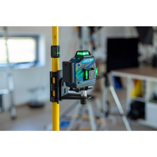 Cross Line Laser 360°, samonivelačný, 4D, zelený, 2x Li-ion, kryt, príslušenstvo - GEKO Cross Line Laser 360°, samonivelačný, 4D, zelený, 2x Li-ion, kryt, príslušenstvo - GEKO