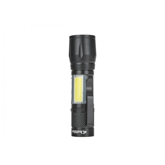 Mini taktická baterka COB LED 10 W, 500 lm, 500 mAh - GEKO Mini taktická baterka COB LED 10 W, 500 lm, 500 mAh - GEKO
