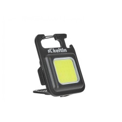 Mini vrecková baterka LED COB 6 W, 300 lm, 500 mAh, s magnetom a otváračom - GEKO