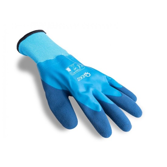 Nepremokavé, zimné pracovné rukavice, bavlna - latex, veľkosť 8 - GEKO Nepremokavé, zimné pracovné rukavice, bavlna - latex, veľkosť 8 - GEKO