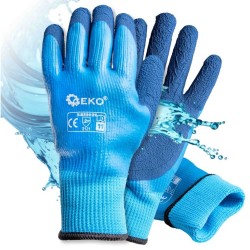 Nepremokavé, zateplené pracovné rukavice, dres - latex, veľkosť 11 - GEKO Nepremokavé, zateplené pracovné rukavice, dres - latex, veľkosť 11 - GEKO