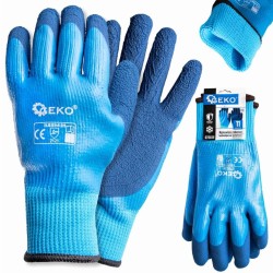 Nepremokavé, zateplené pracovné rukavice, dres - latex, veľkosť 11 - GEKO Nepremokavé, zateplené pracovné rukavice, dres - latex, veľkosť 11 - GEKO