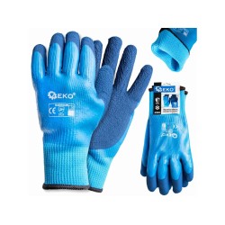 Nepremokavé, zateplené pracovné rukavice, dres - latex, veľkosť 11 - GEKO