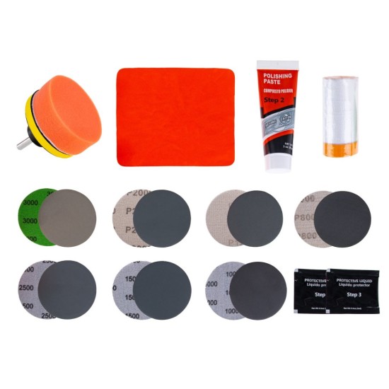 Sada na renovaci světlometů 22-dílná - GEKO