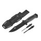 BLACK SURVIVAL SERIES taktický nôž, 275/135 mm s puzdrom - GEKO
