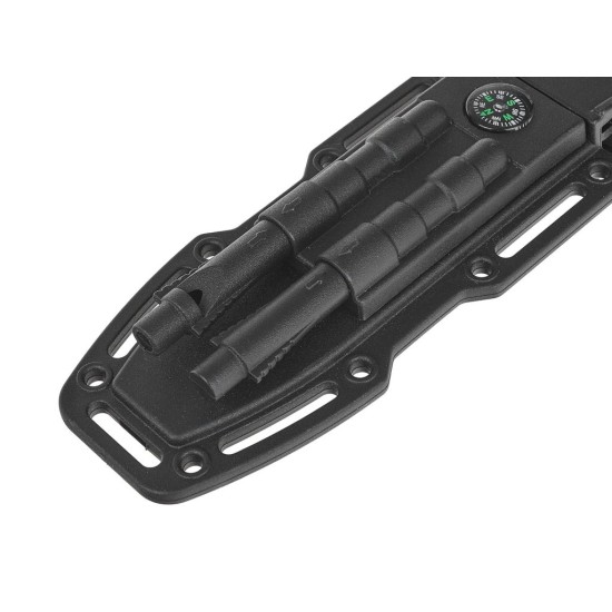 BLACK SURVIVAL SERIES taktický nôž, 275/135 mm s puzdrom - GEKO