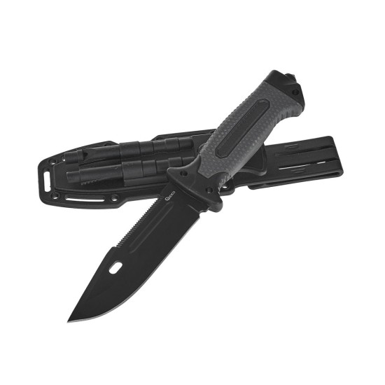 BLACK SURVIVAL SERIES taktický nôž, 275/135 mm s puzdrom - GEKO
