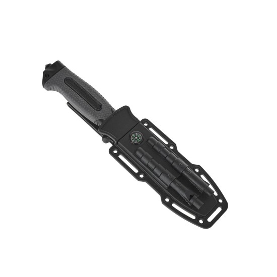 BLACK SURVIVAL SERIES taktický nôž, 275/135 mm s puzdrom - GEKO