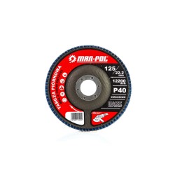 Brúsny kotúč, chlopňa, 125 mm, zirkón, P40, INOX - MAR-POL