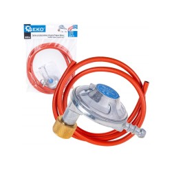 Sada na pripojenie propánovej plynovej fľaše (regulátor uhla, svorky, hadica 2 m) - GEKO