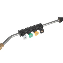 Zakrivený nástavec 15° pre vysokotlakové čističe, so sadou 5 trysiek - GEKO