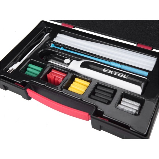 Bezdrôtové horúce lepiace pero, USB nabíjanie - EXTOL PREMIUM