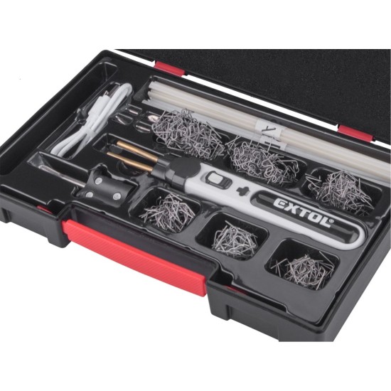 Batériová plastová zošívačka, USB nabíjanie - EXTOL PREMIUM