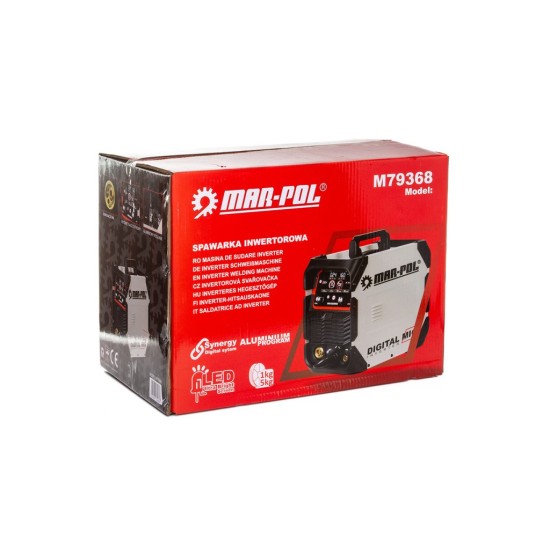 Poloautomatická invertorová svářečka MIG/MAG/MMA/LIFT TIG, 250 A, Synergy - MAR-POL Poloautomatická invertorová svářečka MIG/MAG/MMA/LIFT TIG, 250 A, Synergy - MAR-POL