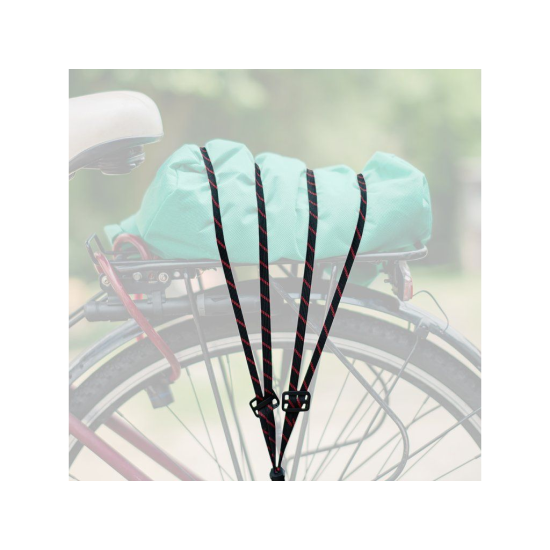 Upínací guma s háčky, 60 cm, černá BUNGEE SPIDER HOOK