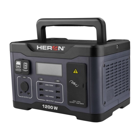 Stanice nabíjecí, 1200 W, 921 Wh - HERON Stanice nabíjecí, 1200 W, 921 Wh - HERON