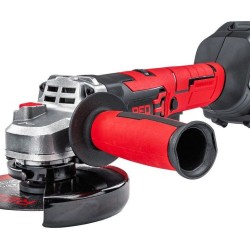 Aku úhlová bruska 125 mm, 2×Li-ion 21 V, 2000 mAh - RED TECHNIC