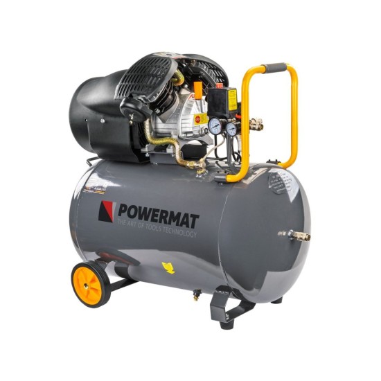 Kompresor olejový 2V, 100 l, 3,5 kW, 230 V - RED TECHNIC