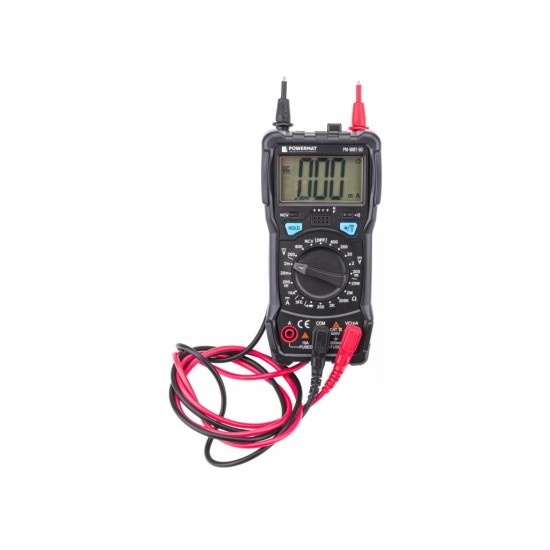 Digitální LCD multimetr, 600 V, 10 A - POWERMAT Digitální LCD multimetr, 600 V, 10 A - POWERMAT