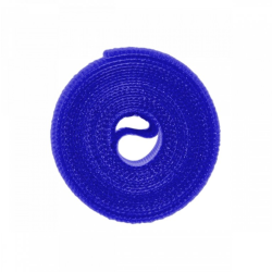 Páska na suchý zip 12 mm × 2 m, multifunkční, modrá - BRADAS Páska na suchý zip 12 mm × 2 m, multifunkční, modrá - BRADAS