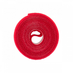 Páska na suchý zip 12 mm × 2 m, multifunkční, červená - BRADAS Páska na suchý zip 12 mm × 2 m, multifunkční, červená - BRADAS