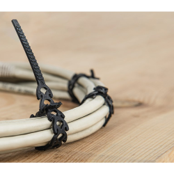 Elastické stahovací pásky 10×300 mm, 20 ks, černé - BRADAS Elastické stahovací pásky 10×300 mm, 20 ks, černé - BRADAS