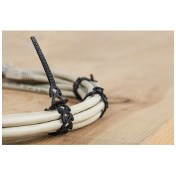 Elastické stahovací pásky 10×300 mm, 20 ks, černé - BRADAS