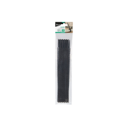 Elastické stahovací pásky 10×300 mm, 20 ks, černé - BRADAS