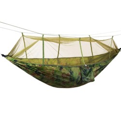 Houpací síť - hamaka s moskytiérou, 210×120 cm, 200 kg, maskáčová Houpací síť - hamaka s moskytiérou, 210×120 cm, 200 kg, maskáčová