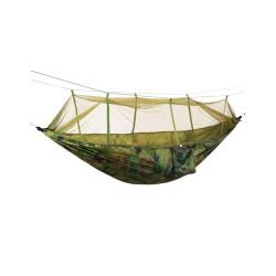 Houpací síť - hamaka s moskytiérou, 210×120 cm, 200 kg, maskáčová Houpací síť - hamaka s moskytiérou, 210×120 cm, 200 kg, maskáčová