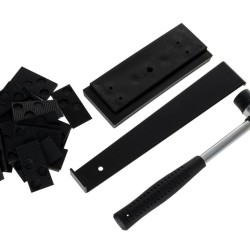 Sada pro pokládku plovoucí podlahy – kladivo, lžíce a klínky, 23 ks - GEKO