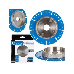 Diamantový kotouč pro řezání a srážení hran PVC trubek, 125 mm - GEKO