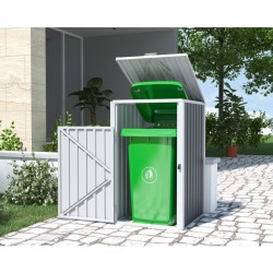 Přístřešek na popelnice  73×121×82 cm, plechový, antracitový - G21 Přístřešek na popelnice  73×121×82 cm, plechový, antracitový - G21